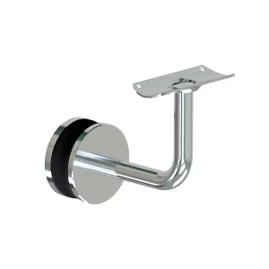 stainless steel handrail - glass bracket for round handrails