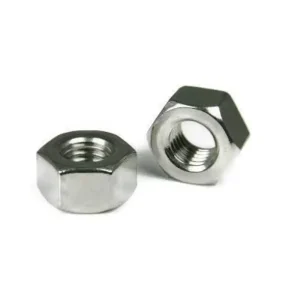 Stainless steel hex nuts for 10mm rods for stainless steel balustrade installations
