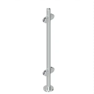Glass pressure bracket with no handrail