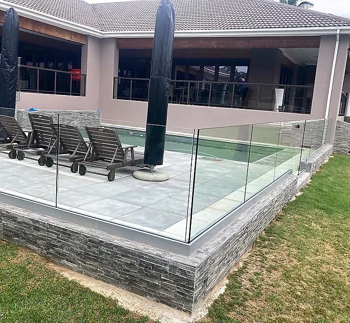frameless glass channel balustrades
