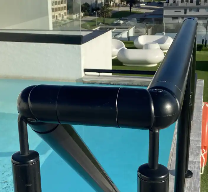 black handrail