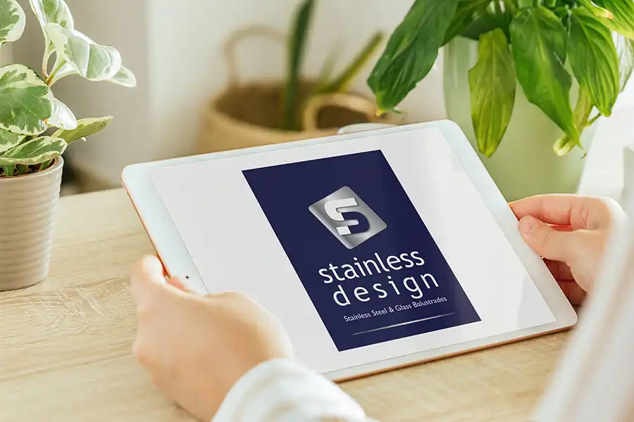stainless design mock up ipad stainless design balustrade app