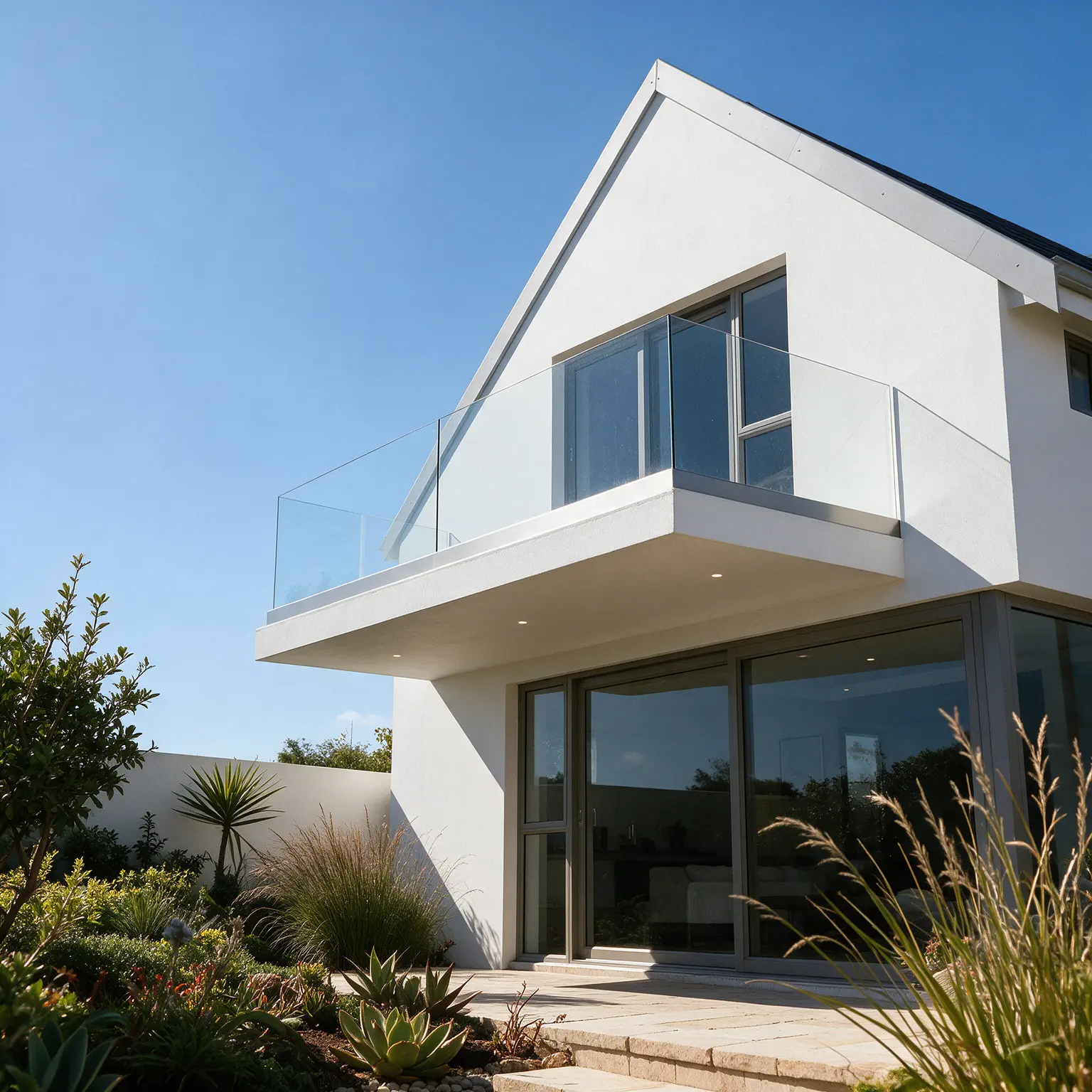 Aluminium channel glass balustrade installation