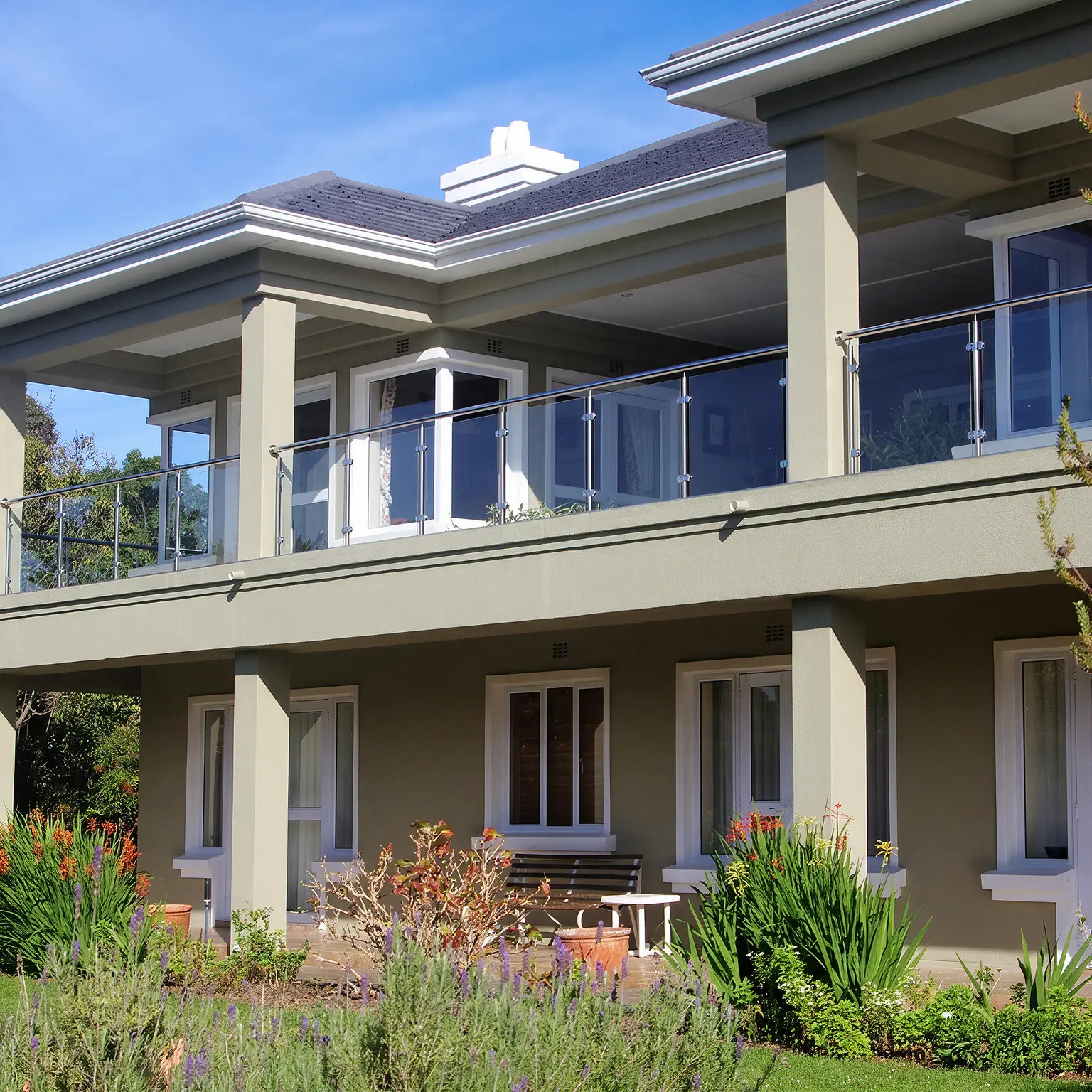 Glass balustrade architectural project