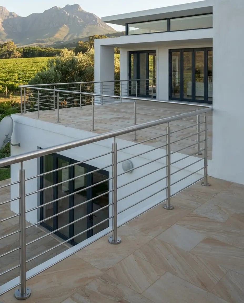 Horizontal stainless steel balustrades South Africa