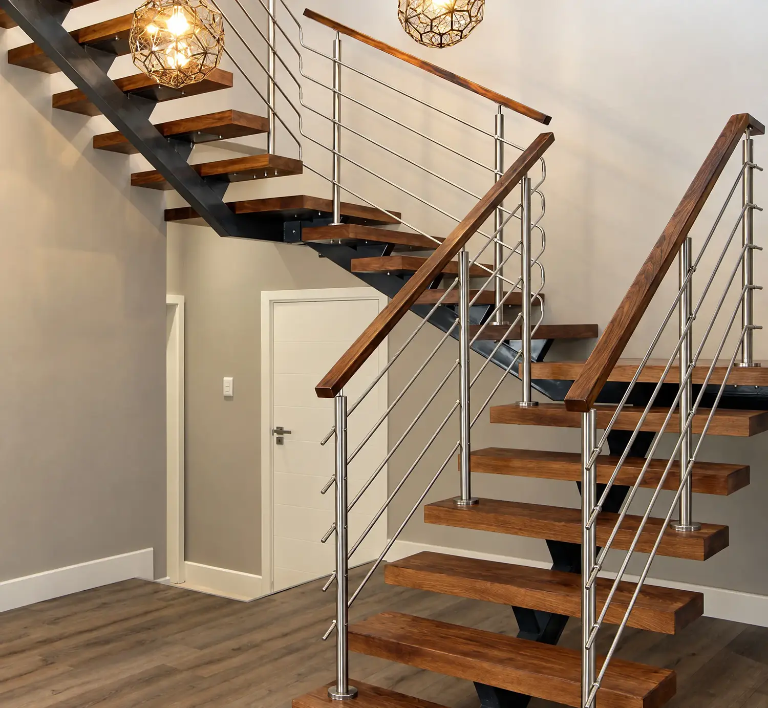 Horizontal filler bar balustrade on a residential property